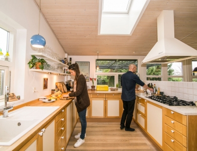프랑스 – Maison individuelle à Dragør : les fenêtres de toit font des merveilles